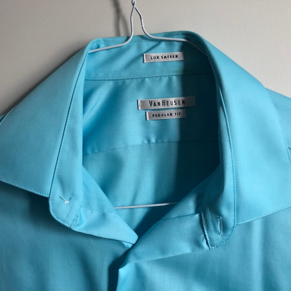 Cyan Van Heusen Spread Collar Dress Shirt